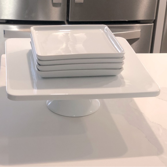 MCM Denmark Cake Pedestal and Plates - Picture 10 of 10